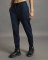 Shop Women's Blue Slim Fit Joggers-Design