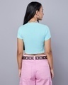 Shop Women's Blue Slim Fit Short Top-Design