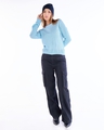 Shop Women's Blue Slim Fit Sweater-Full