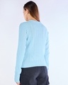 Shop Women's Blue Slim Fit Sweater-Design
