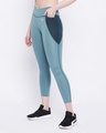 Shop Women's Blue Slim Fit Tights-Design