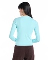 Shop Women's Blue Slim Fit Top-Design
