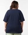 Shop Women's Blue Stardust Soul Graphic Printed Oversized Plus Size T-shirt-Design