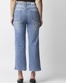 Shop Women's Blue Straight Fit High Rise Jeans