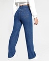 Shop Women's Blue Straight Fit Jeans-Full