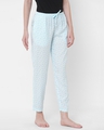 Shop Women's Blue Striped Lounge Pants-Full
