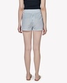 Shop Women's Blue Striped Shorts-Full