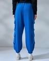 Shop Women's Blue Super Loose Fit Joggers-Full