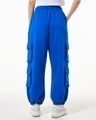 Shop Women's Blue Super Loose Fit Joggers-Full