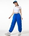 Shop Women's Blue Super Loose Fit Joggers