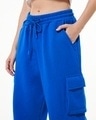 Shop Women's Blue Super Loose Fit Joggers