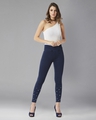 Shop Women's Blue Super Skinny Fit High-rise Jeans