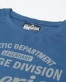 Shop Women's Blue Superior Typography Oversized T-shirt