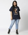 Shop Women's Blue Thug Jerry Graphic Printed Plus Size Boyfriend T-shirt-Full