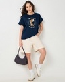 Shop Women's Blue Thug Jerry (TJL) Graphic Printed Boyfriend T-shirt-Full