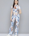 Shop Women's Blue Tie & Dye Co-ord Set-Front