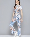 Shop Women's Blue Tie & Dye Co-ord Set-Design