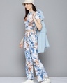 Shop Women's Blue Tie & Dye Co-ord Set-Full