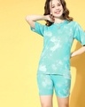 Shop Women's Blue Tie & Dye Nightsuits-Front