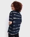 Shop Women's Blue Tie & Dye Oversized T-shirt-Design