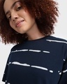 Shop Women's Blue Tie & Dye Plus Size Oversized T-shirt