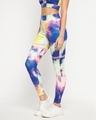 Shop Women's Blue Tie & Dye Slim Fit Tights-Design