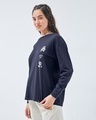 Shop Women's Blue Toxic Graphic Printed Oversized T-shirt-Design