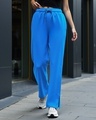 Shop Women's Blue Trackpants-Front