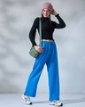 Shop Women's Blue Trackpants-Full
