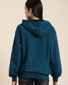 Shop Women's Blue Typography Oversized Hoodie-Design