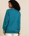 Shop Women's Blue Typography Oversized Sweatshirt-Design