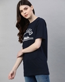 Shop Women's Blue Typography T-shirt-Design