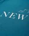 Shop Women's Blue Typography T-shirt-Full