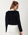 Shop Women's Blue Velvet Jacket-Design