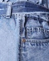 Shop Women's Blue Washed A-Line Mini Denim Skirt