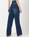 Shop Women's Blue Washed Baggy Straight Fit Jeans-Design