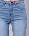 Shop Women's Blue Washed Boot cut Jeans