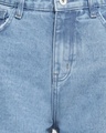 Shop Women's Blue Washed Distressed Boyfriend Fit Jeans