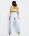 Shop Women's Blue Washed Relaxed Fit Jeans-Design