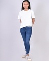 Shop Women's Blue Washed Skinny fit Jeans-Design
