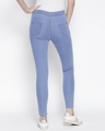 Shop Women's Blue Washed Slim Fit High Waist Jeggings-Design