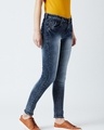Shop Women's Blue Washed Slim Fit Jeans-Design