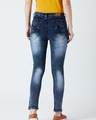 Shop Women's Blue Washed Slim Fit Jeans-Full