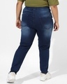 Shop Women's Blue Washed Slim Fit Plus Size Jeans-Design
