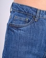 Shop Women's Blue Washed Wide Leg Jeans