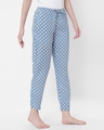 Shop Women's Blue & White All Over Printed Lounge Pants-Full