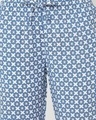 Shop Women's Blue & White All Over Printed Lounge Pants