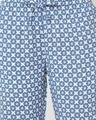 Shop Women's Blue & White All Over Printed Lounge Pants