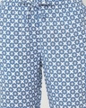 Shop Women's Blue & White All Over Printed Lounge Pants