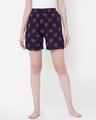 Shop Pack of 2 Women's Blue & White All Over Printed Lounge Shorts-Full